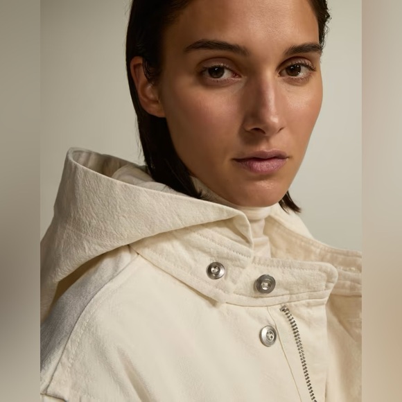 NWT The Canvas Organic Cotton Parka in Bone - Picture 4 of 7